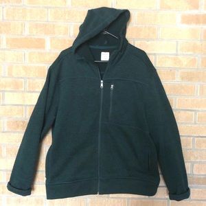 Merona XL Dark Green zip up Hoodie